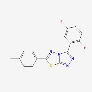 3-(2,5-Difluorophenyl)-6-(4-methylphenyl)[1,2,4]triazolo[3,4-b][1,3,4]thiadiazole