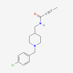 N-{[1-(4-Chlorobenzyl)-4-piperidyl]methyl}-2-butynamide