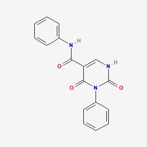 2,4-dioxo-N,3-diphenyl-1,2,3,4-tetrahydropyrimidine-5-carboxamide