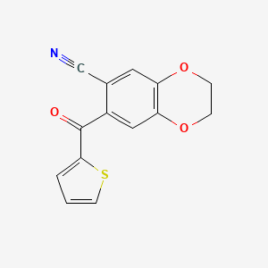 7-[(Thiophen-2-yl)carbonyl]-2,3-dihydro-1,4-benzodioxine-6-carbonitrile