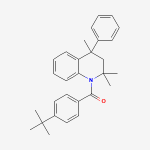 (4-tert-butylphenyl)(2,2,4-trimethyl-4-phenyl-3,4-dihydroquinolin-1(2H)-yl)methanone