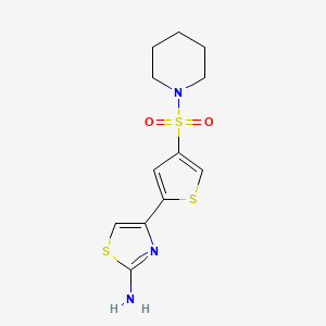 4-[4-(Piperidinosulfonyl)-2-thienyl]-1,3-thiazol-2-amine