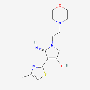 5-amino-4-(4-methyl-1,3-thiazol-2-yl)-1-(2-morpholin-4-ylethyl)-1,2-dihydro-3H-pyrrol-3-one