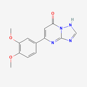 molecular formula C13H12N4O3 B11043711 5-(3,4-dimethoxyphenyl)[1,2,4]triazolo[1,5-a]pyrimidin-7(4H)-one 