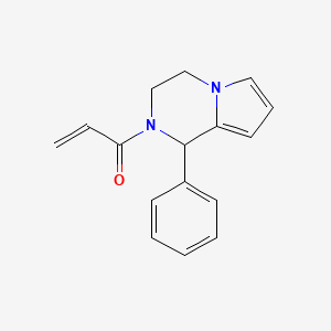 1-(1-Phenyl-3,4-dihydropyrrolo[1,2-a]pyrazin-2(1H)-yl)prop-2-en-1-one