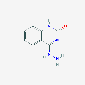 molecular formula C8H8N4O B11043941 2(1H)-Quinazolinone, 4-hydrazinyl- 