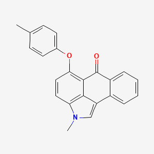 molecular formula C23H17NO2 B11044271 2-methyl-5-(4-methylphenoxy)naphtho[1,2,3-cd]indol-6(2H)-one 