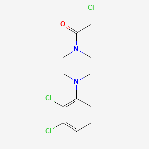 molecular formula C12H13Cl3N2O B11044326 2-Chloro-1-(4-(2,3-dichlorophenyl)piperazin-1-yl)ethanone 