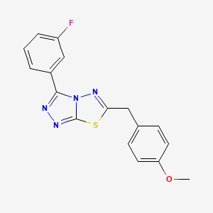 3-(3-Fluorophenyl)-6-(4-methoxybenzyl)[1,2,4]triazolo[3,4-b][1,3,4]thiadiazole