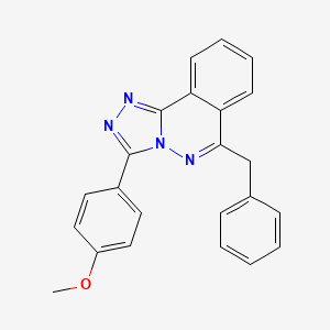 molecular formula C23H18N4O B11044412 6-Benzyl-3-(4-methoxyphenyl)[1,2,4]triazolo[3,4-a]phthalazine 