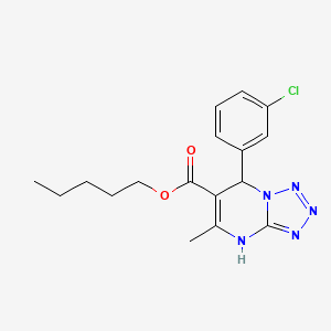 Pentyl 7-(3-chlorophenyl)-5-methyl-4,7-dihydrotetrazolo[1,5-a]pyrimidine-6-carboxylate