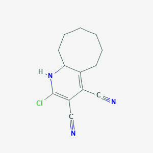 2-Chloro-1,5,6,7,8,9,10,10a-octahydrocycloocta[b]pyridine-3,4-dicarbonitrile