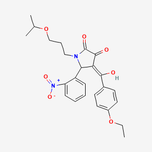 4-[(4-ethoxyphenyl)carbonyl]-3-hydroxy-5-(2-nitrophenyl)-1-[3-(propan-2-yloxy)propyl]-1,5-dihydro-2H-pyrrol-2-one