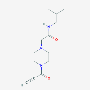 N-Isobutyl-2-(4-propioloylpiperazin-1-yl)acetamide