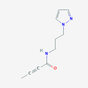 N-(3-(1H-Pyrazol-1-yl)propyl)but-2-ynamide