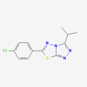 6-(4-Chlorophenyl)-3-isopropyl-[1,2,4]triazolo[3,4-b][1,3,4]thiadiazole