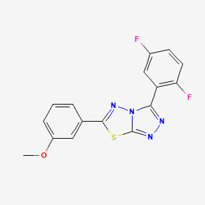 3-(2,5-Difluorophenyl)-6-(3-methoxyphenyl)[1,2,4]triazolo[3,4-b][1,3,4]thiadiazole