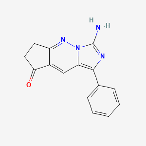 3-amino-1-phenyl-6,7-dihydro-8H-cyclopenta[e]imidazo[1,5-b]pyridazin-8-one