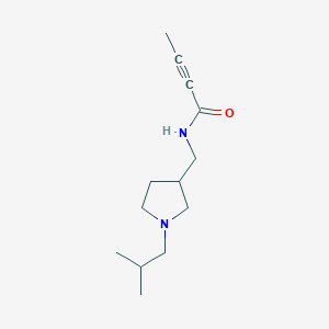 N-{[1-(2-Methylpropyl)pyrrolidin-3-YL]methyl}but-2-ynamide