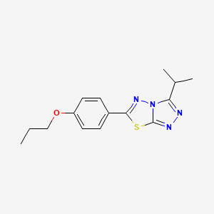 3-(Propan-2-yl)-6-(4-propoxyphenyl)[1,2,4]triazolo[3,4-b][1,3,4]thiadiazole