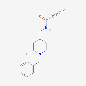 N-{[1-(2-Fluorobenzyl)-4-piperidyl]methyl}-2-butynamide