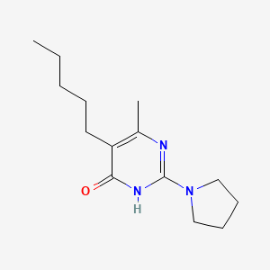 6-Methyl-5-pentyl-2-(pyrrolidin-1-yl)-3H-pyrimidin-4-one