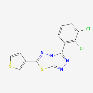 3-(2,3-Dichlorophenyl)-6-(thiophen-3-yl)[1,2,4]triazolo[3,4-b][1,3,4]thiadiazole