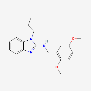 N-[(2,5-dimethoxyphenyl)methyl]-1-propylbenzimidazol-2-amine