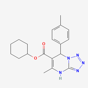 Cyclohexyl 5-methyl-7-(4-methylphenyl)-4,7-dihydrotetrazolo[1,5-a]pyrimidine-6-carboxylate