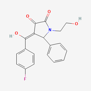 4-[(4-fluorophenyl)carbonyl]-3-hydroxy-1-(2-hydroxyethyl)-5-phenyl-1,5-dihydro-2H-pyrrol-2-one