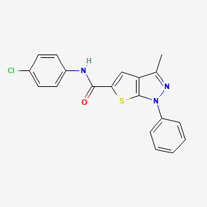 N-(4-chlorophenyl)-3-methyl-1-phenyl-1H-thieno[2,3-c]pyrazole-5-carboxamide