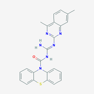 N-(4,7-Dimethyl-quinazolin-2-yl)-N'-(phenothiazine-10-carbonyl)-guanidine