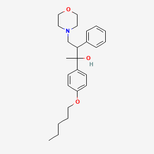 4-(Morpholin-4-yl)-2-[4-(pentyloxy)phenyl]-3-phenylbutan-2-ol