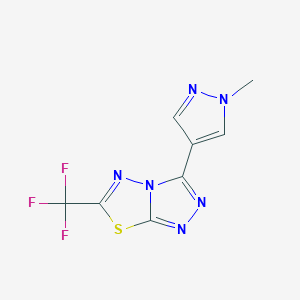 3-(1-methyl-1H-pyrazol-4-yl)-6-(trifluoromethyl)[1,2,4]triazolo[3,4-b][1,3,4]thiadiazole