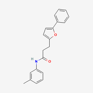 molecular formula C20H19NO2 B11045981 N-(3-methylphenyl)-3-(5-phenylfuran-2-yl)propanamide 