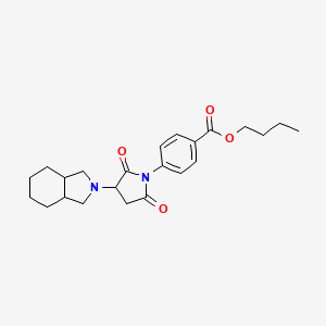 butyl 4-[3-(octahydro-2H-isoindol-2-yl)-2,5-dioxopyrrolidin-1-yl]benzoate