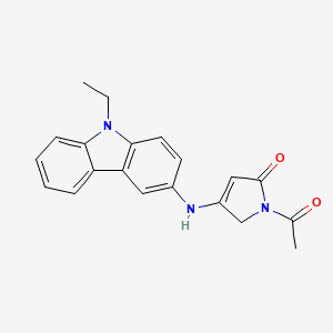 1-acetyl-4-[(9-ethyl-9H-carbazol-3-yl)amino]-1,5-dihydro-2H-pyrrol-2-one