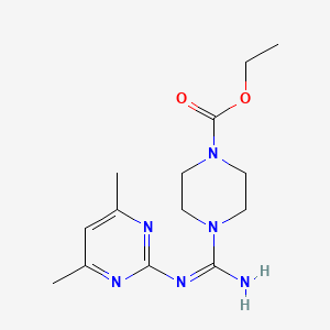 ethyl 4-[N-(4,6-dimethylpyrimidin-2-yl)carbamimidoyl]piperazine-1-carboxylate