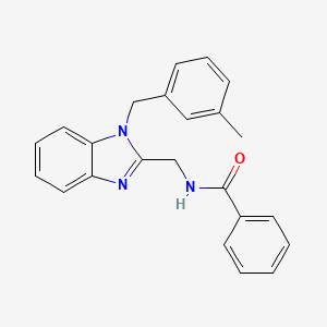 N-{[1-(3-methylbenzyl)-1H-benzimidazol-2-yl]methyl}benzamide