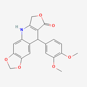 9-(3,4-Dimethoxyphenyl)-6,9-dihydro[1,3]dioxolo[4,5-g]furo[3,4-b]quinolin-8(5H)-one