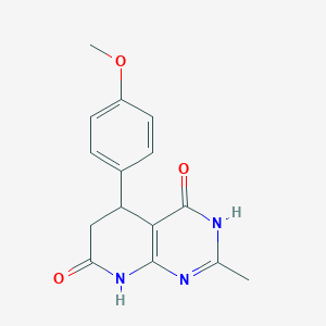 7-hydroxy-5-(4-methoxyphenyl)-2-methyl-5,6-dihydropyrido[2,3-d]pyrimidin-4(3H)-one