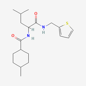 N~2~-[(4-methylcyclohexyl)carbonyl]-N-(thiophen-2-ylmethyl)leucinamide