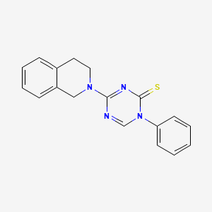 4-(3,4-dihydroisoquinolin-2(1H)-yl)-1-phenyl-1,3,5-triazine-2(1H)-thione