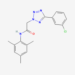 2-[5-(3-chlorophenyl)-2H-tetrazol-2-yl]-N-(2,4,6-trimethylphenyl)acetamide