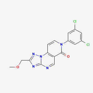 molecular formula C16H11Cl2N5O2 B11046585 7-(3,5-dichlorophenyl)-2-(methoxymethyl)pyrido[3,4-e][1,2,4]triazolo[1,5-a]pyrimidin-6(7H)-one 