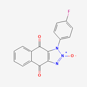 1-(4-fluorophenyl)-1H-naphtho[2,3-d][1,2,3]triazole-4,9-dione 2-oxide