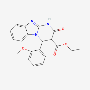 Ethyl 4-(2-methoxyphenyl)-2-oxo-1,2,3,4-tetrahydropyrimido[1,2-a]benzimidazole-3-carboxylate