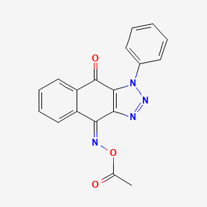 (4Z)-1-Phenyl-1H-naphtho[2,3-D][1,2,3]triazole-4,9-dione 4-(O-acetyloxime)