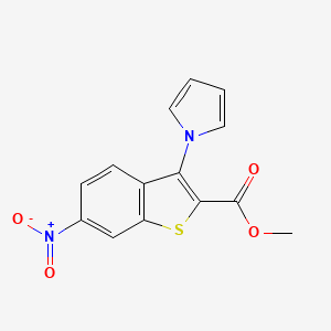 methyl 6-nitro-3-(1H-pyrrol-1-yl)-1-benzothiophene-2-carboxylate