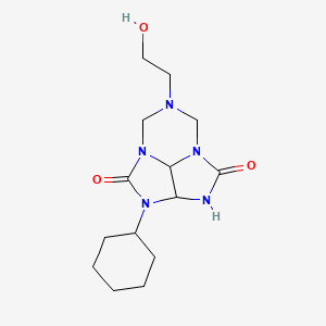 2-cyclohexyl-6-(2-hydroxyethyl)tetrahydro-5H-2,3,4a,6,7a-pentaazacyclopenta[cd]indene-1,4(2H,3H)-dione